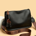 Sleek leather shoulder bag