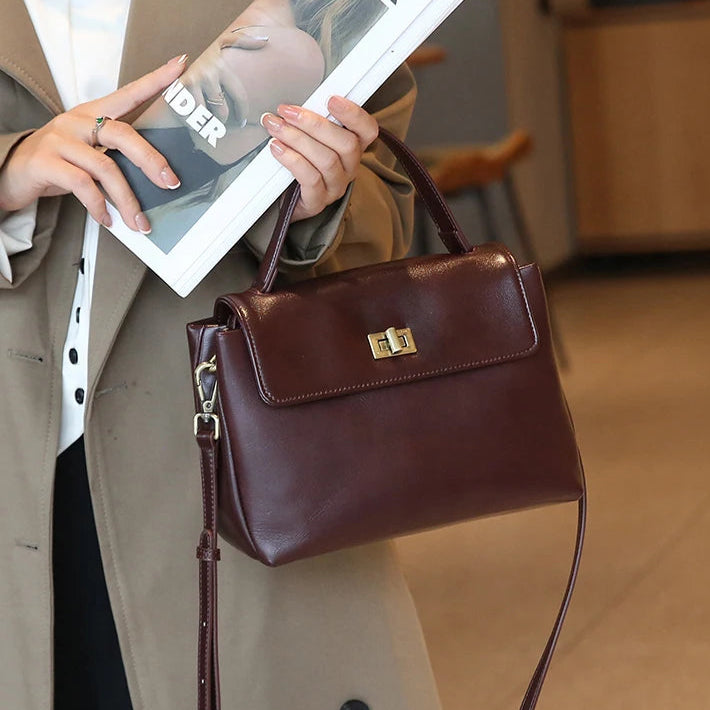 Chic leather crossbody bag for women