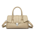 Designer-inspired leather handbag