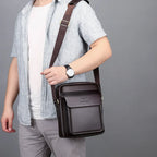 Classic leather crossbody bag