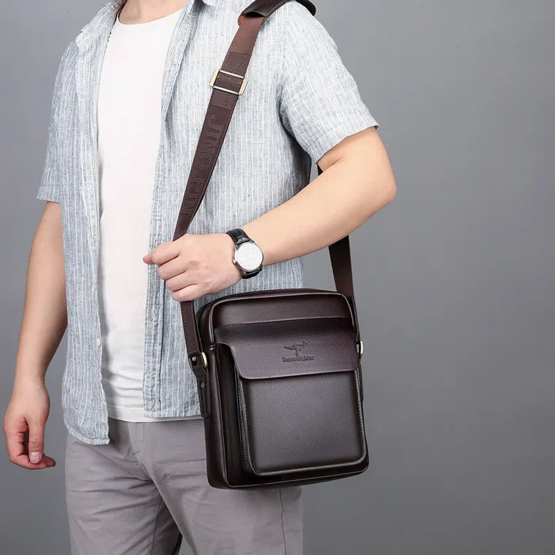 Classic leather crossbody bag