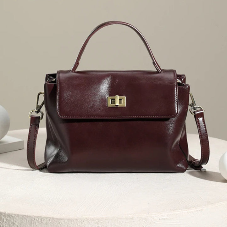 Chic leather crossbody bag for women