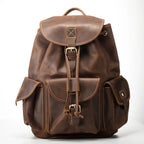 Leather rucksack for work and travel