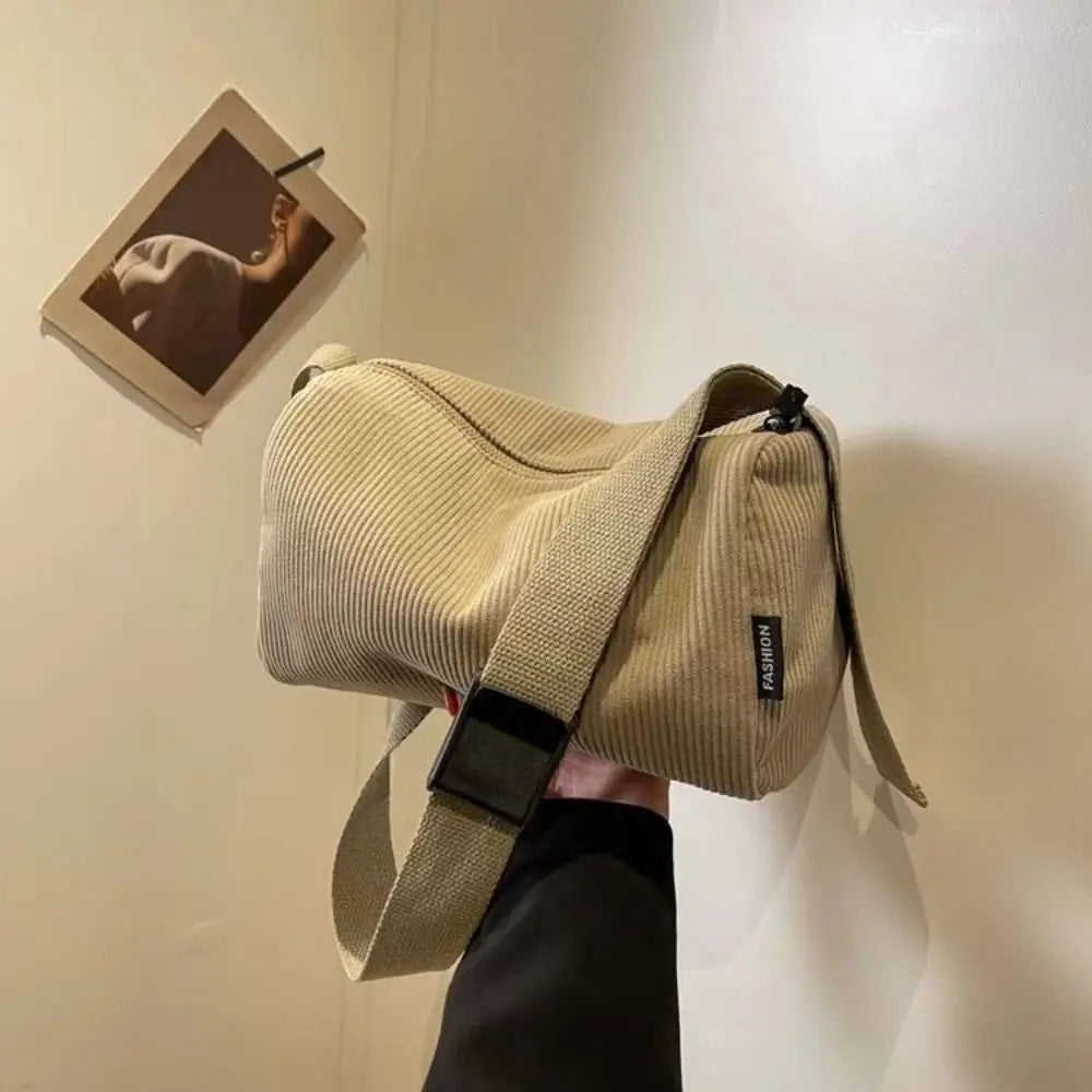 Corduroy handbag for women