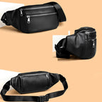 Soft leather crossbody bum bag