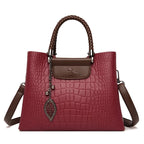 Vintage-inspired leather handbag