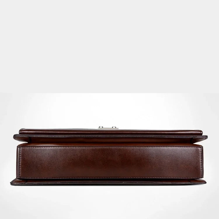 Men's leather briefcase bag