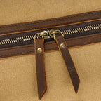 Soft leather overnight duffle bag