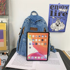 Denim fashion backpack