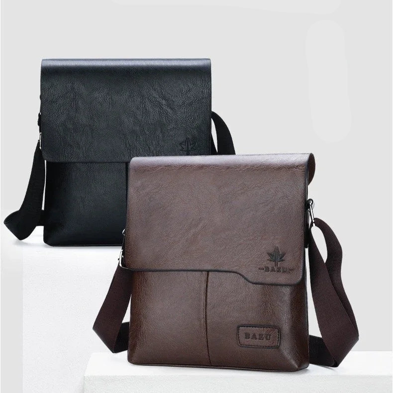 Versatile leather crossbody bag
