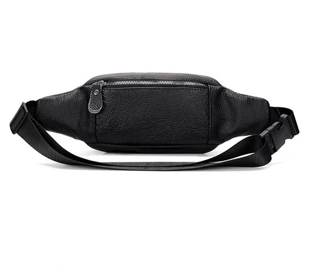 Travel-ready leather bum bag