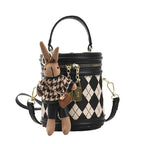Vintage leather shoulder bag