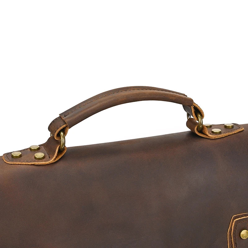 Leather office satchel