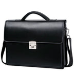 Men's leather briefcase bag