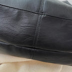 Chic oversized leather tote bag