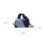 Fashion crossbody denim handbag