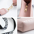 Classic leather shoulder bag for women