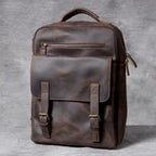 Leather hiking rucksack