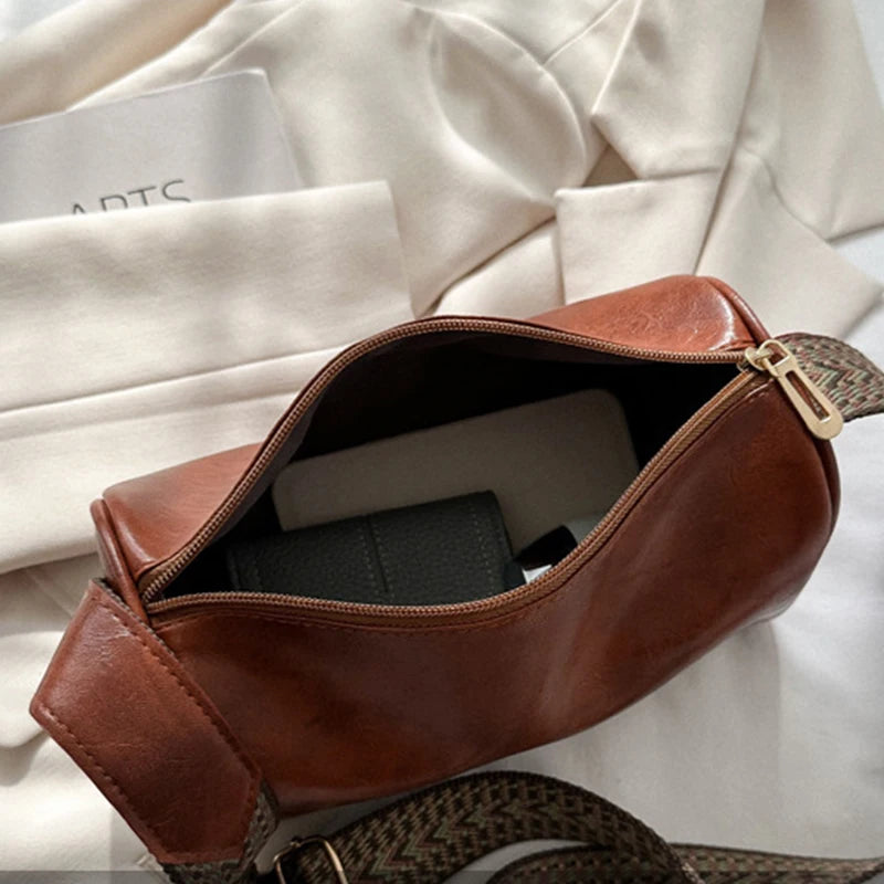 Sleek leather handbag