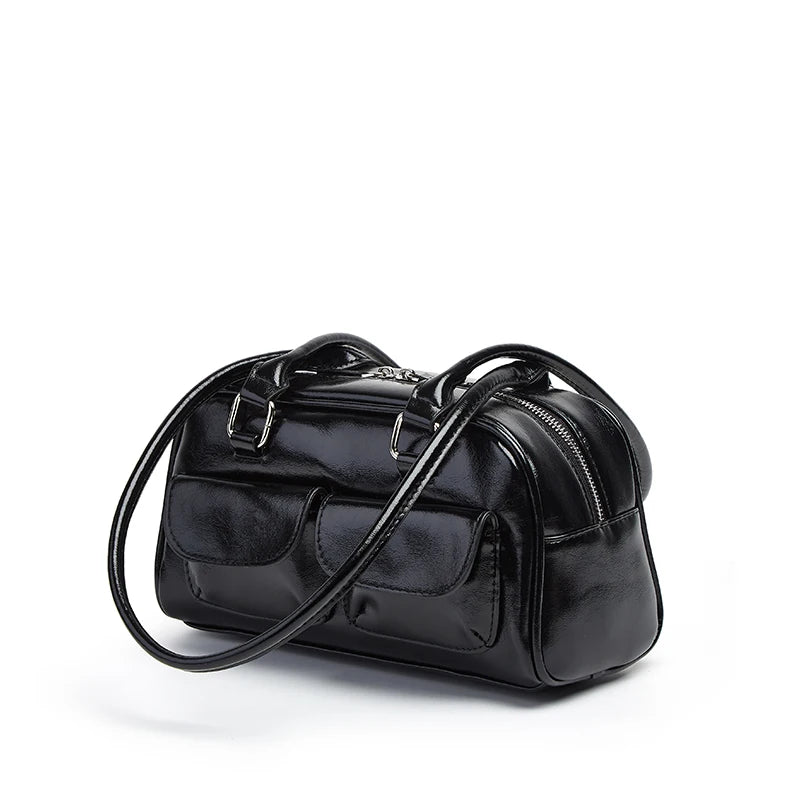 Mini leather shoulder bag