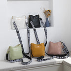 Classic leather shoulder bag for women