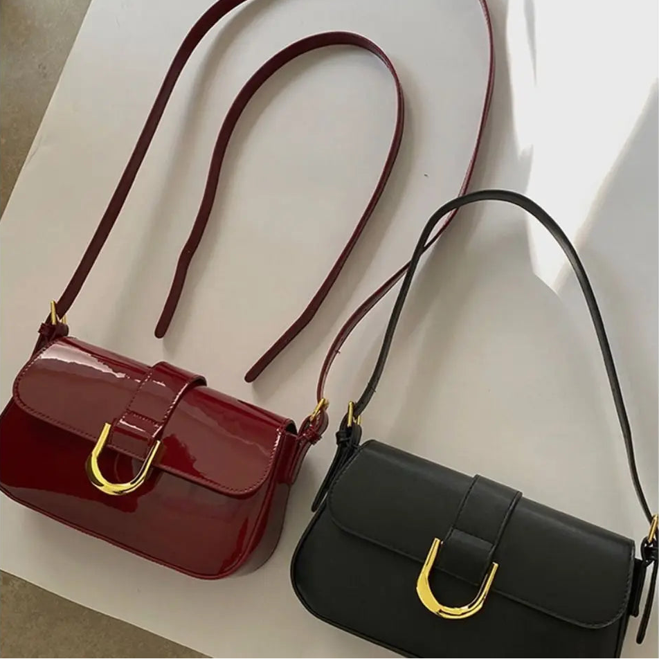 Leather sling purse