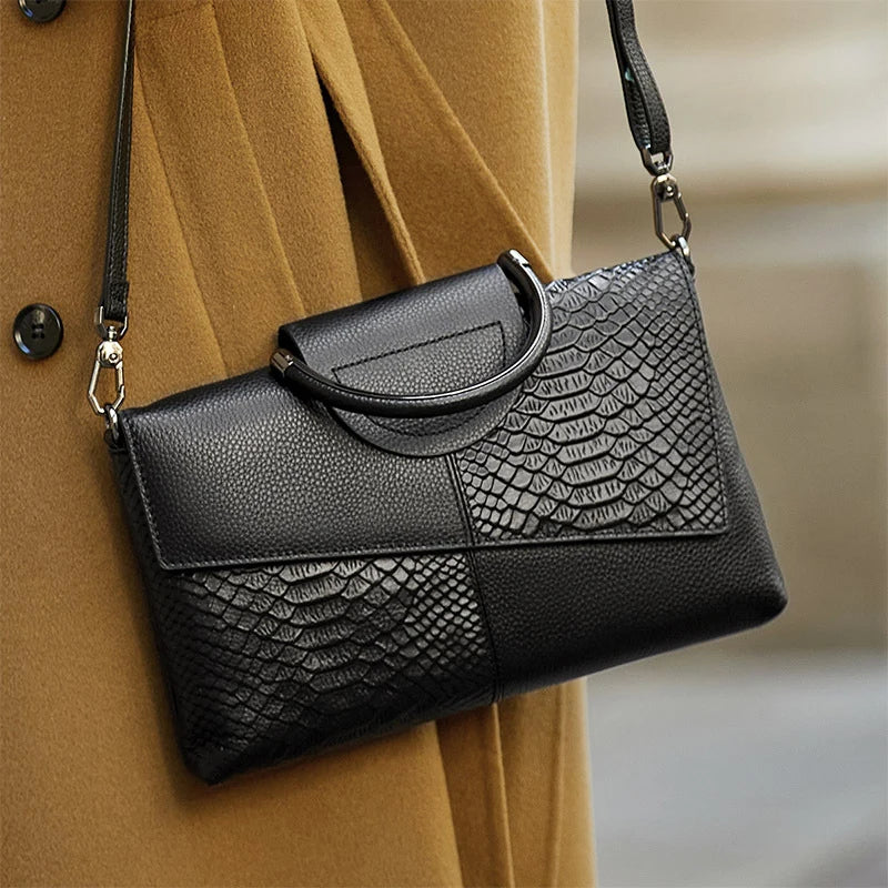 Stylish leather handbag