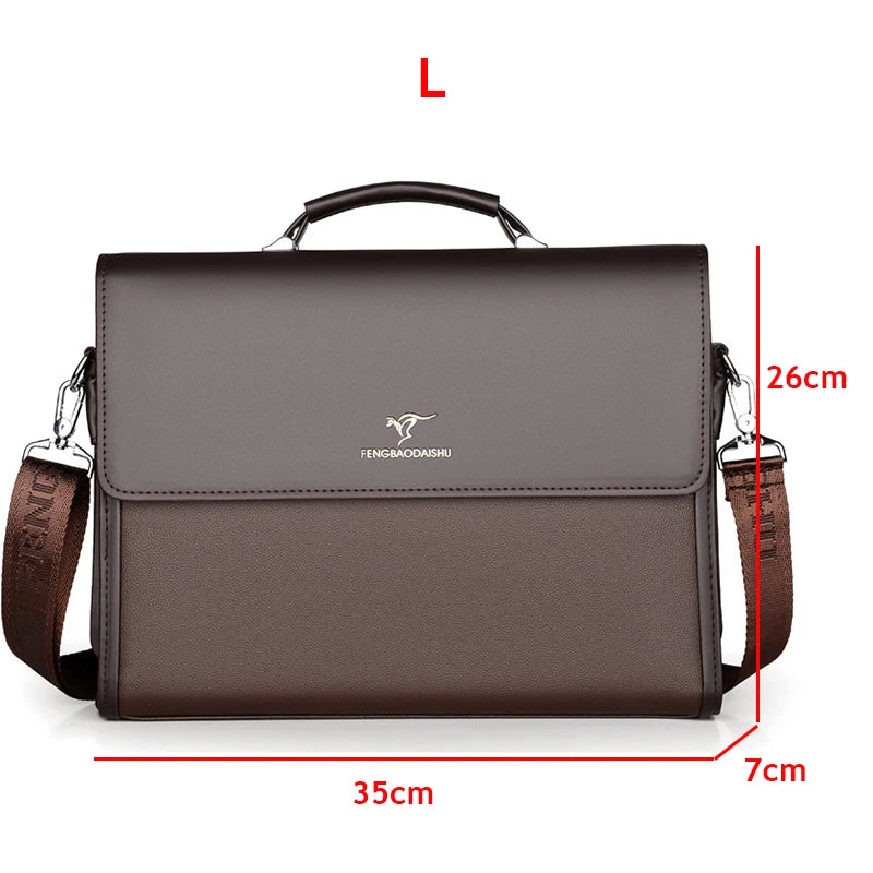 Men's formal leather briefcase