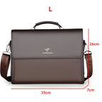 Men's formal leather briefcase
