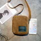 Classic corduroy crossbody bag