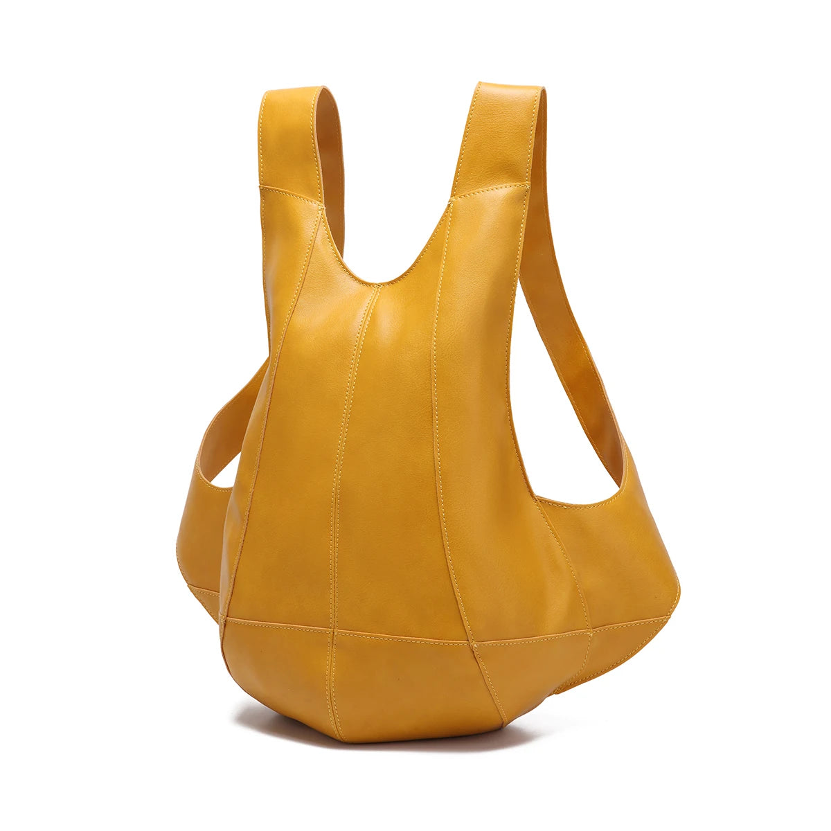 Anti-theft leather backpack