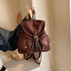 Soft suede backpack for women