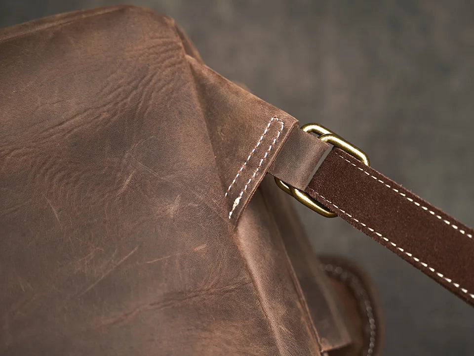 Heritage leather rucksack