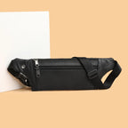 Soft-touch leather bum bag