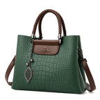Vintage-inspired leather handbag