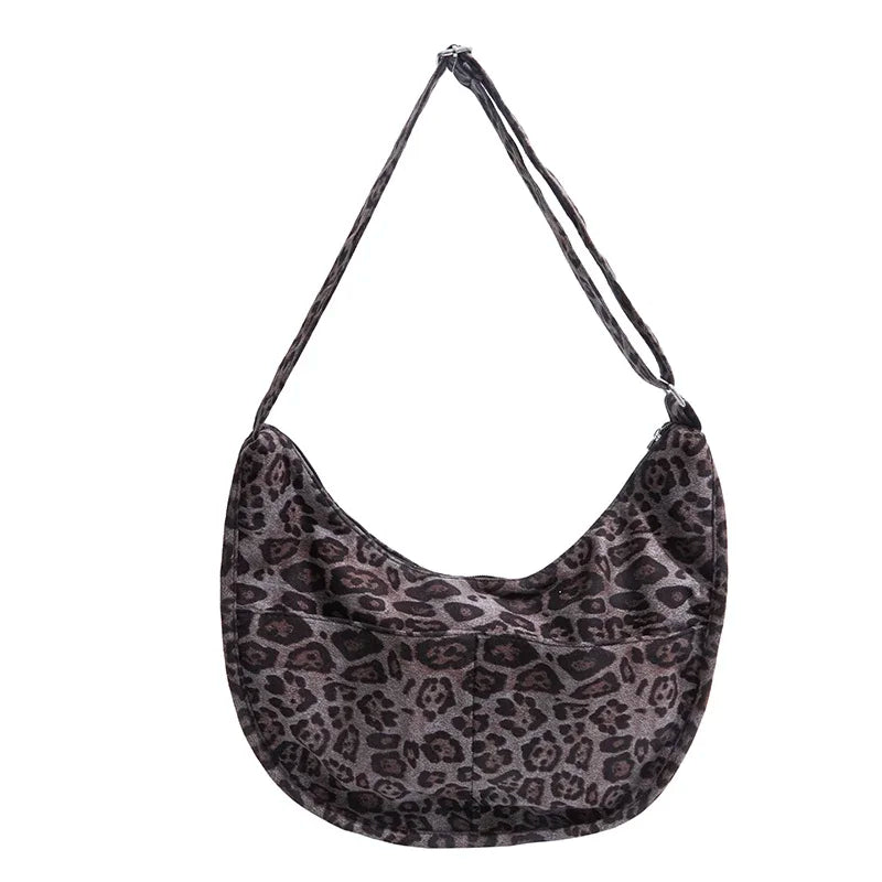 Oversized suede shoulder bag