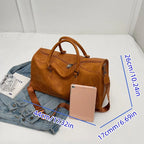 Fashion women's leather duffle bag