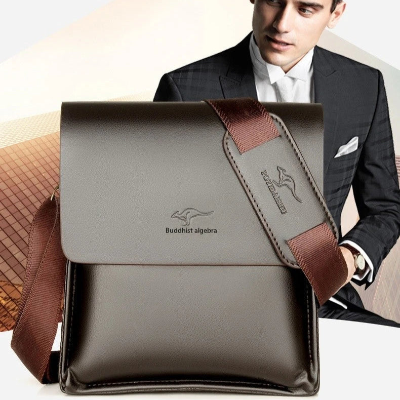 Sleek leather crossbody bag