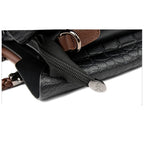 Vintage-inspired leather handbag