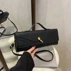 Compact leather handbag