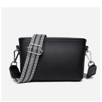 Sleek leather shoulder handbag