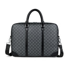 Designer-inspired leather laptop briefcase