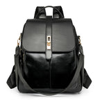 Leather flap satchel