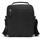 Compact leather crossbody satchel