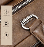 Classic leather briefcase for men