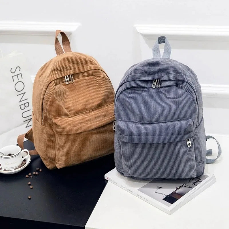 Everyday corduroy backpack
