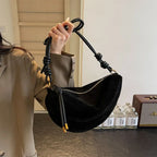 Women suede hobo bag