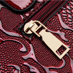 Amblot Aligator black leather shopper handbag