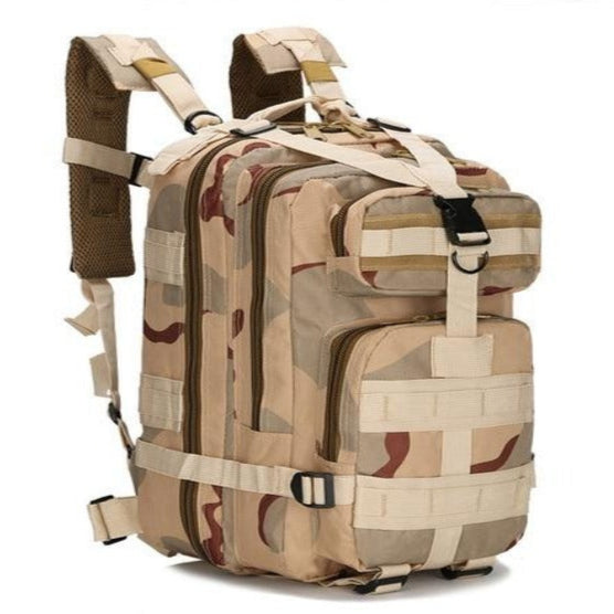 Amblot Beige camo army-style tactical backpack