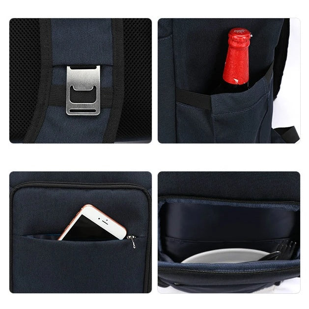 Amblot Beige camo cooler backpack